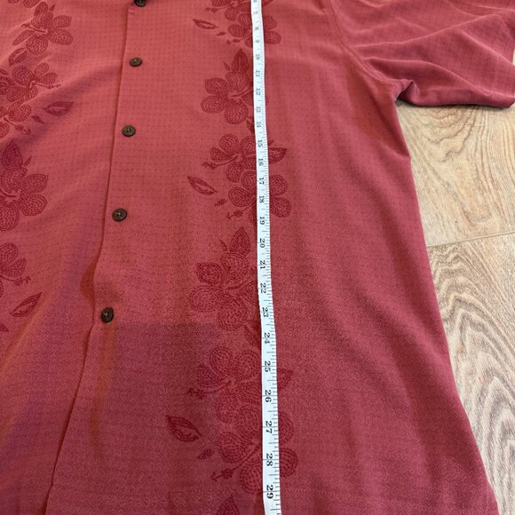 Tommy Bahama Men’s Silk Button Down Shirt USC Logo Maroon Floral Size XL - Picture 8 of 12